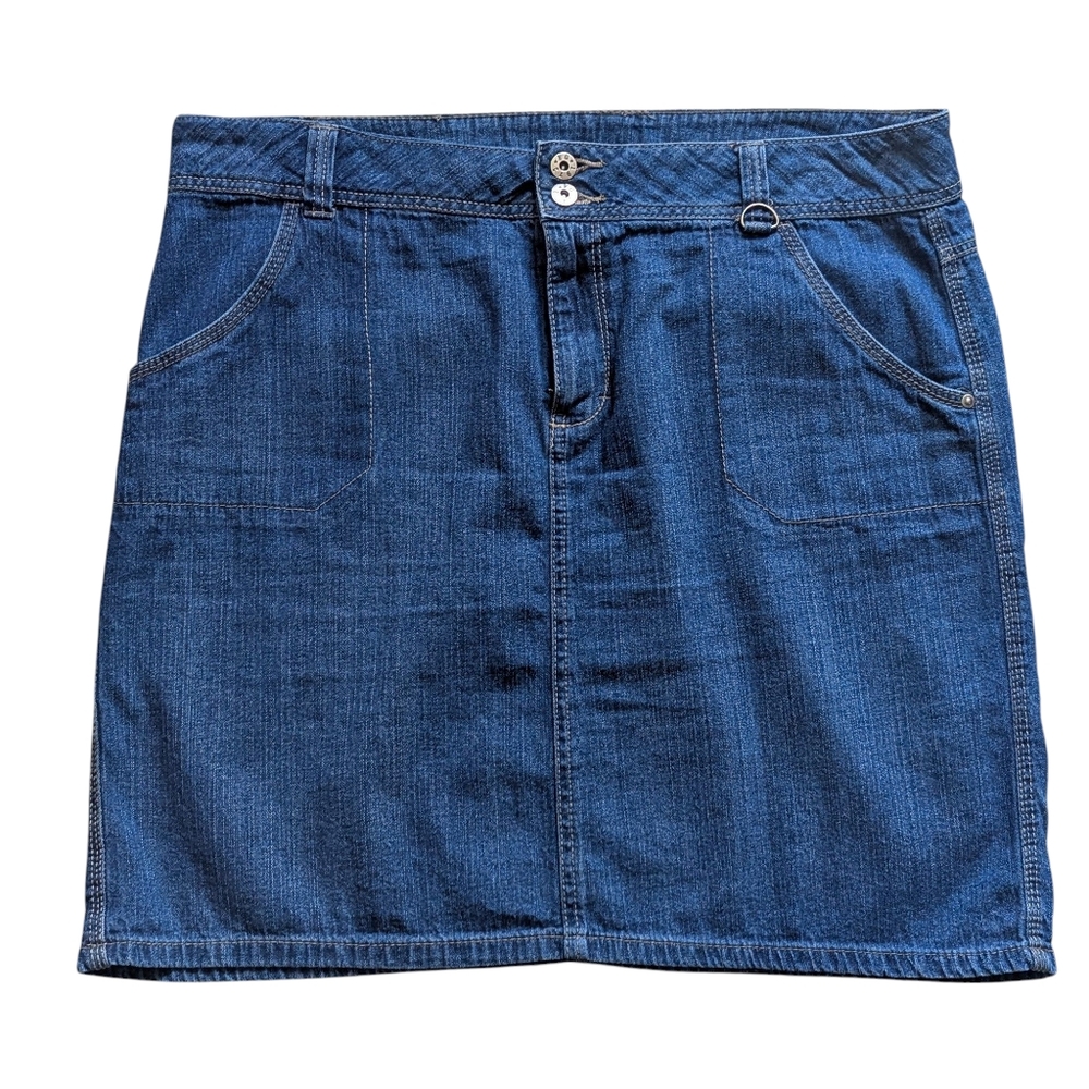 Denim Mini Skirt, Sz 16, EUC